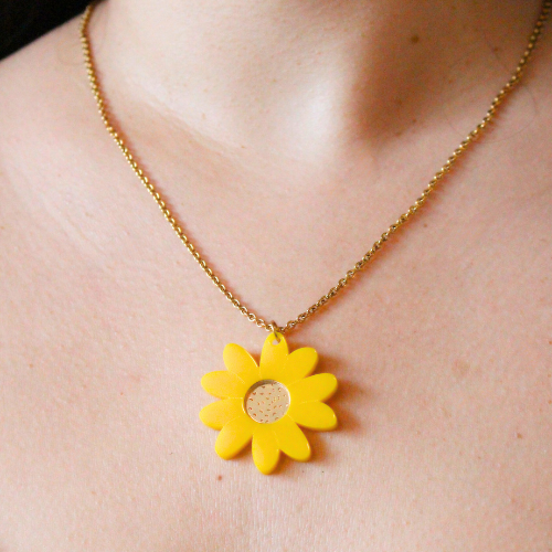 Collier pendentif Daisy