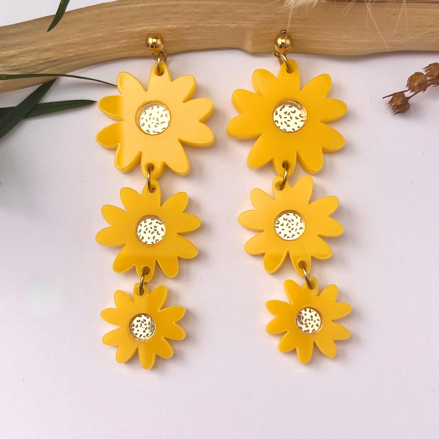 Boucles d'oreilles Trio Daisy