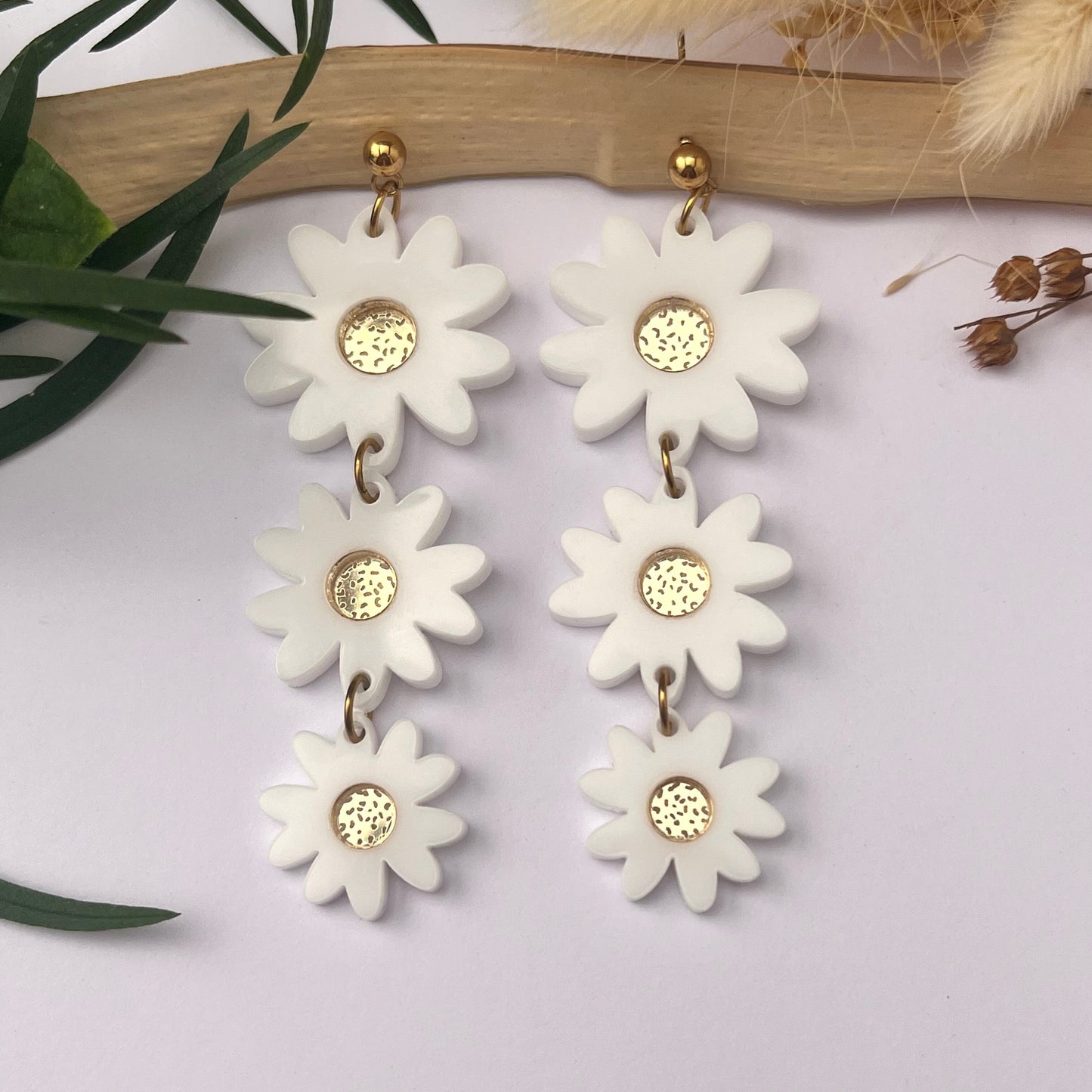 Boucles d'oreilles Trio Daisy