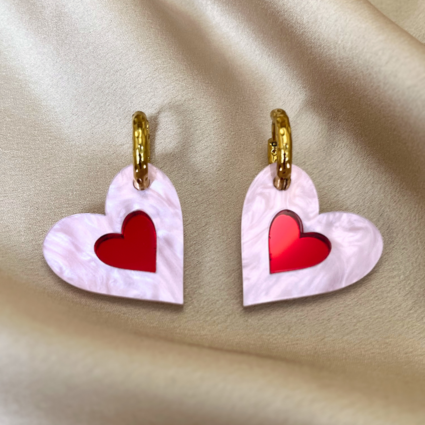 Créoles COEUR (modèle incliné)