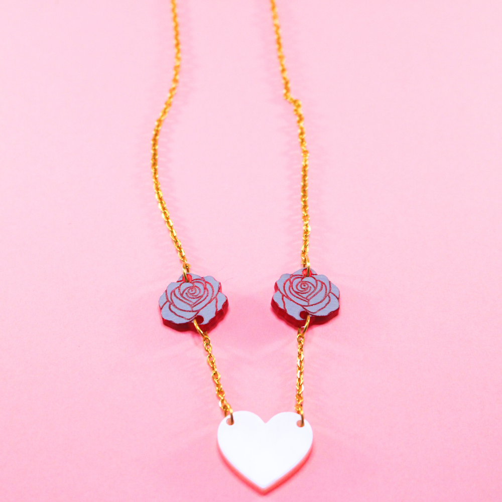 Collier Pink Love