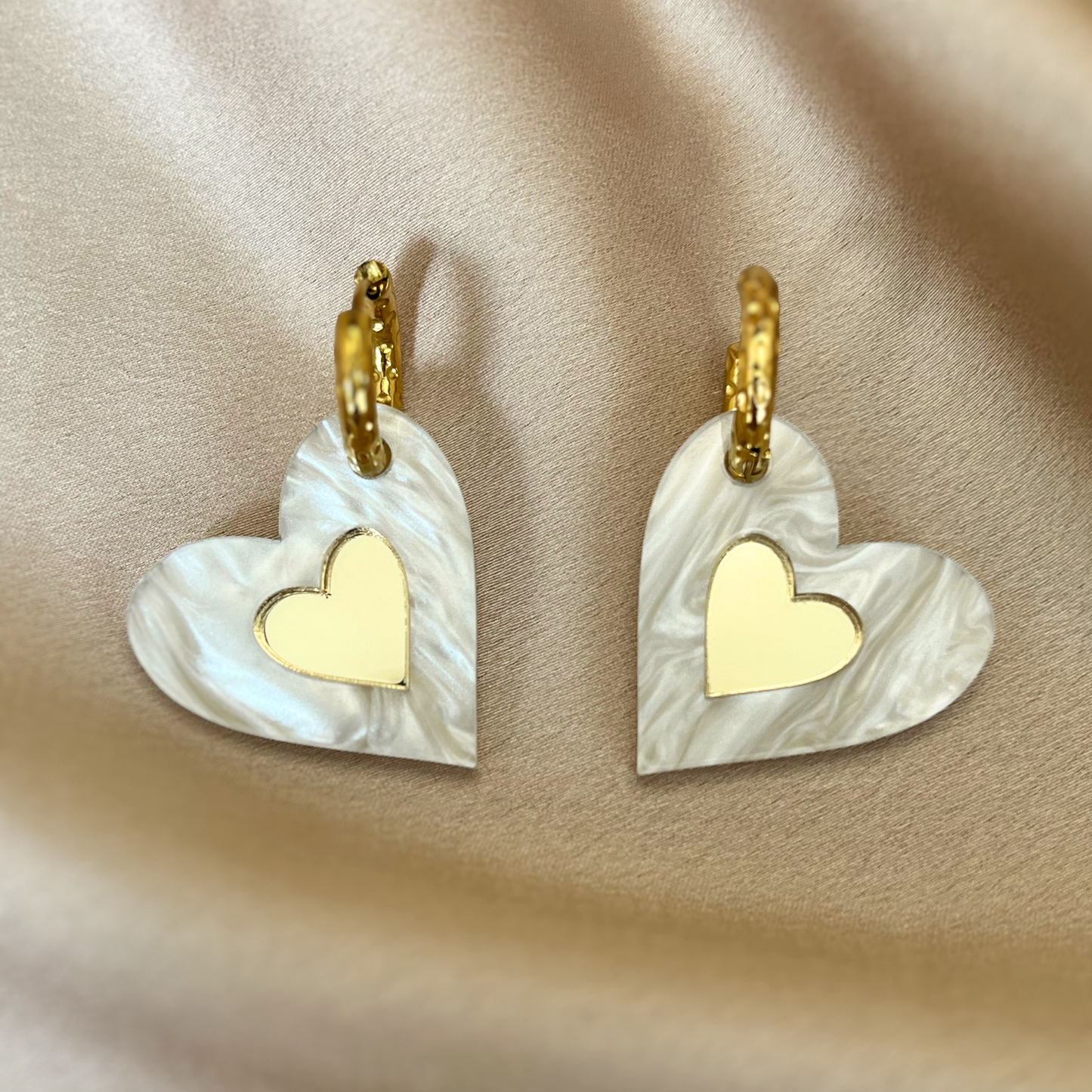 Créoles COEUR (modèle incliné)